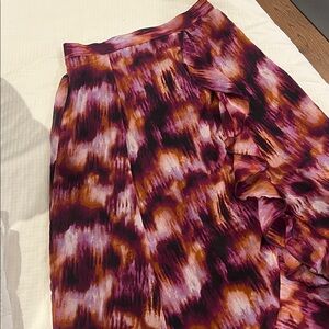Old Navy Vibrant Pink and Purple Midi Skirt